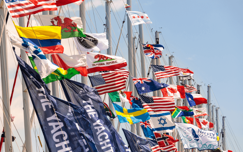 ACI marina Palmižana Country Flags