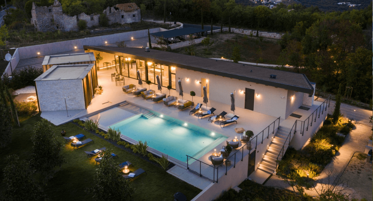 Floria Glamping Garden Resort from Air