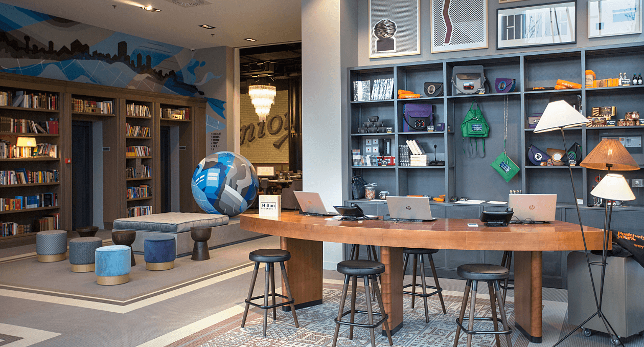 Hotel Canopy by Hilton Lobby