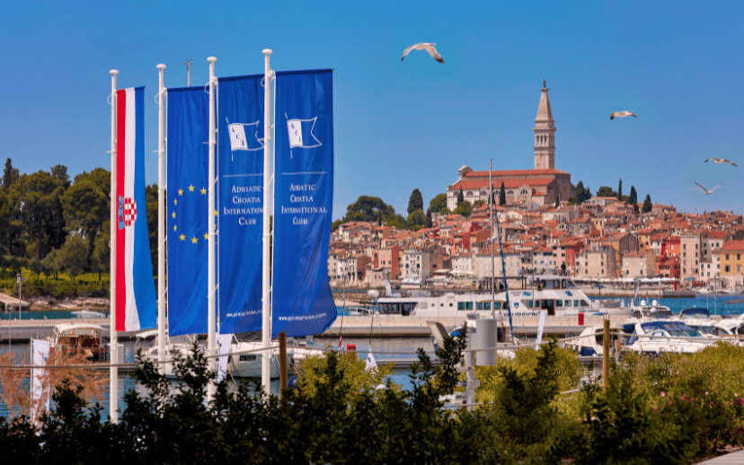 ACI marina Rovinj flags