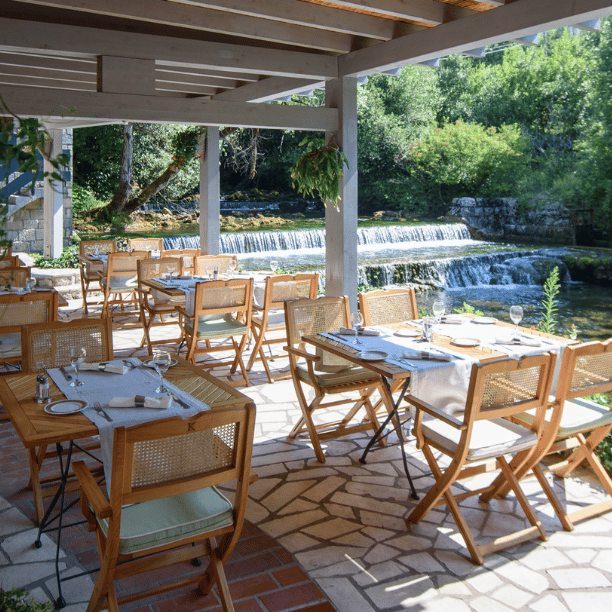 Konavoski Dvori Eco Green Restaurant terrace