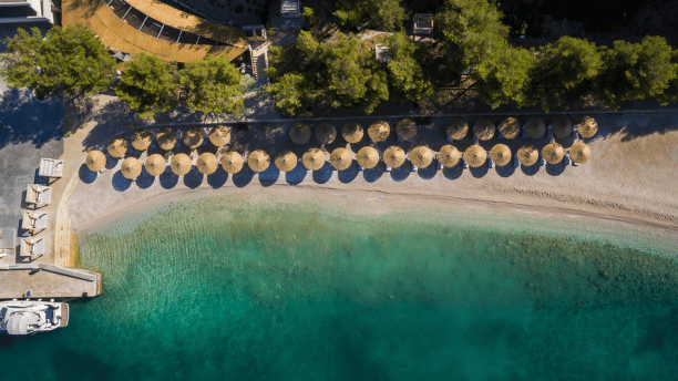 Le Méridien Lav, Split Beach From Air