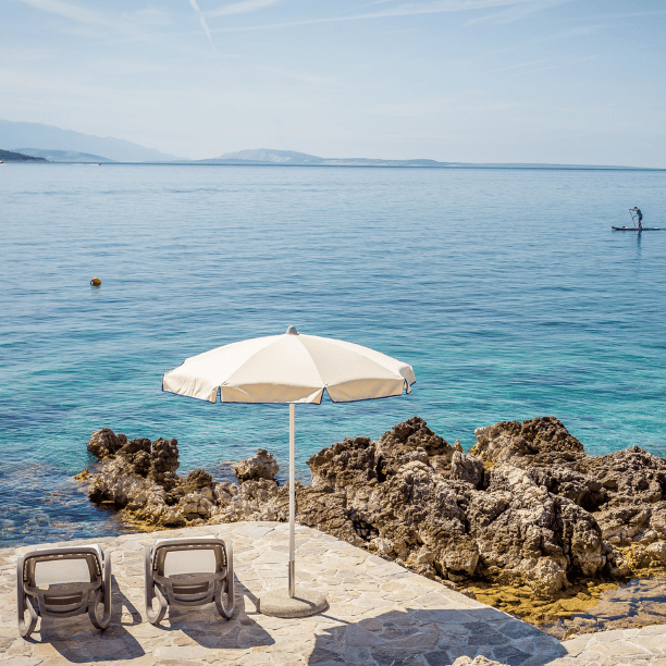 Valamar Camping Ježevac private beach