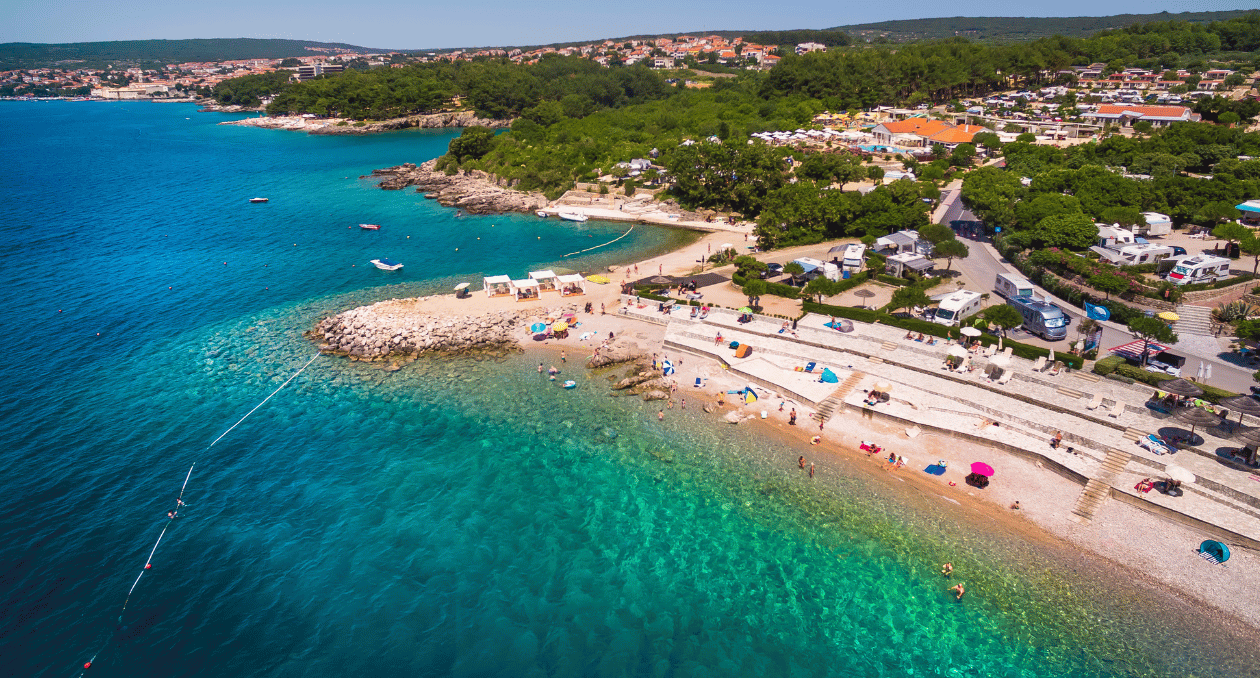 Valamar Camping Krk turqouise sea