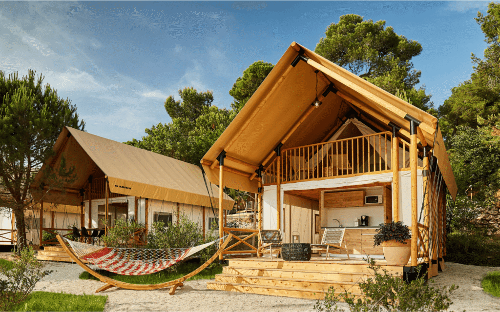 Arena One 99 Glamping Bungalow Exterior