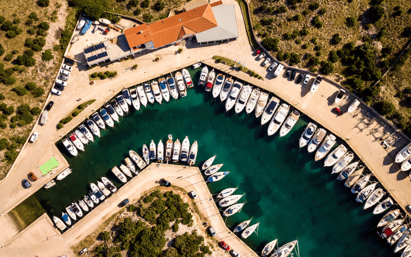 ACI marina Šimuni Drone View