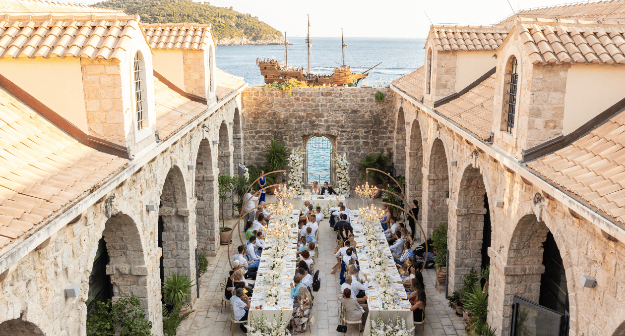Dubrovnik Luxury Weddings Dining Area
