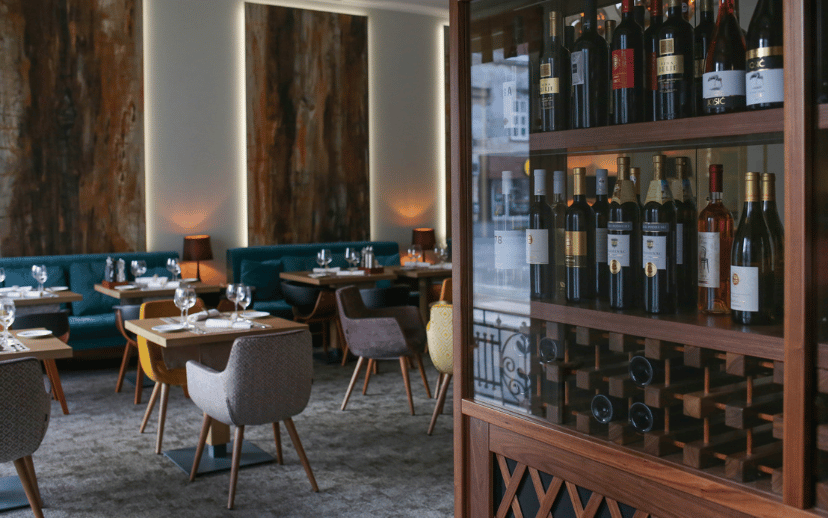 Restaurant Waldinger Wine Display