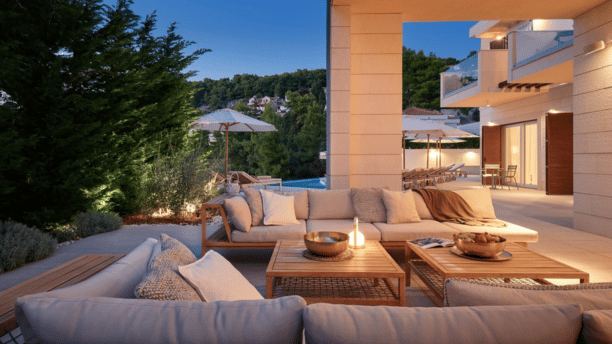 Luxury Villa Hvar Deluxe Palace 2 Outdoor Lounge