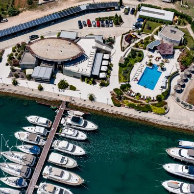 Olive Island Marina From Air