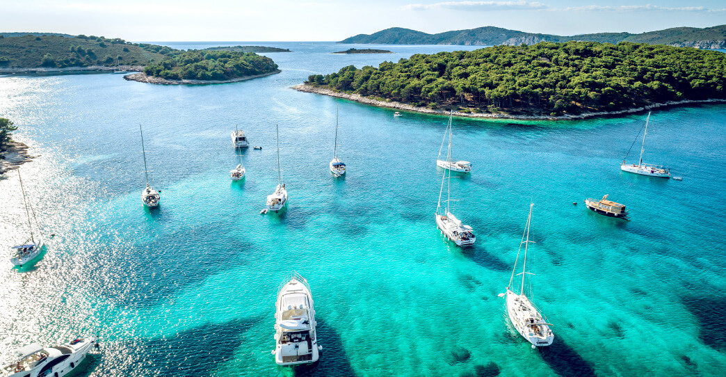 Croatian coast image on the homepage